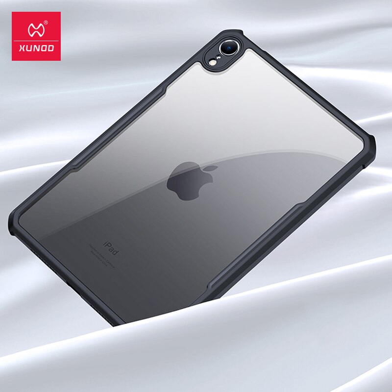 Xundd Case For iPad Mini 5 Case Holder Handheld Transparent Shockproof Bumper Cover For iPad Mini 6 Mini 4 Funda Coque 보호 쉘: Clear Black / For iPad Mini 5