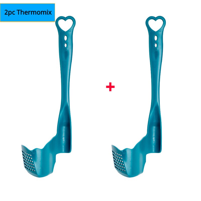 Thermomix TM6/TM5/TM31, spatule rotative pour mélanger la cuisine, retirer les portions, robot culinaire, 2 pièces: 2Pcs Blue02