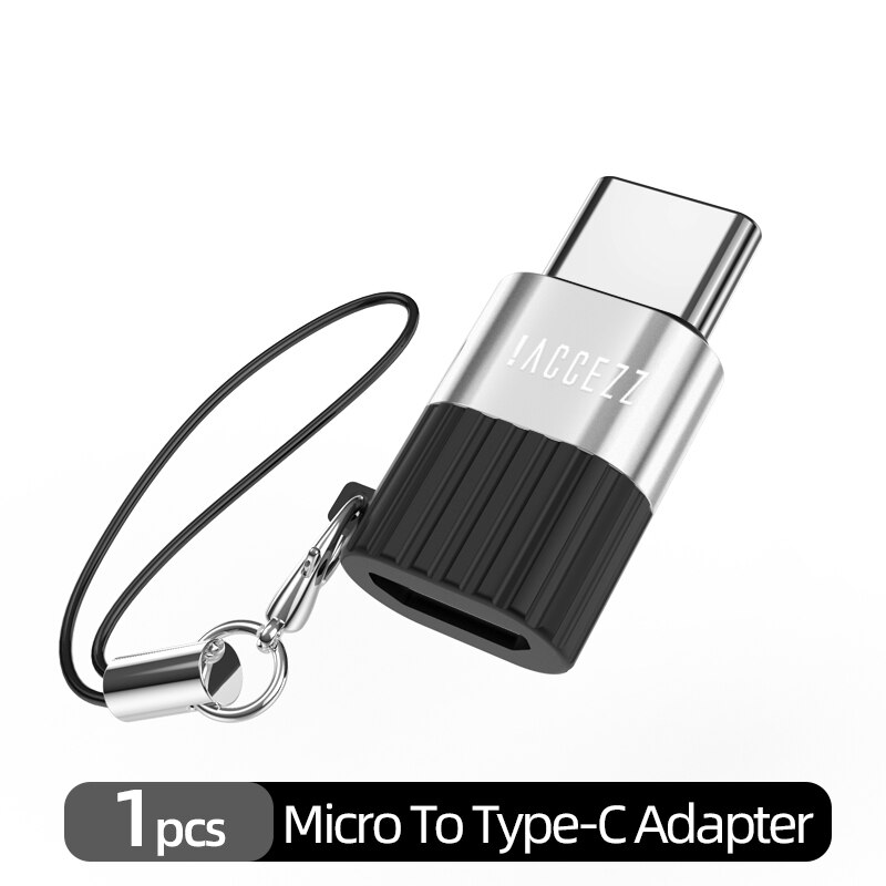 !ACCEZZ Mini USB C Adapter Micro USB Lighting For iPhone 12 11 Samsung Huawei Phone Tablet Fast Charging Data Cable Converter: 1pc Micro to Type-c