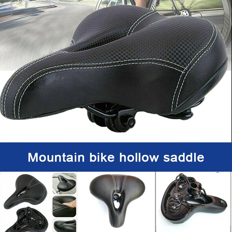 Universale Della Bicicletta Della Sella Dual-primavera in Bicicletta Grande Bum Sedile Morbido e Comfort Larga Sella Pad Ciclismo Cuscino Parti di Biciclette
