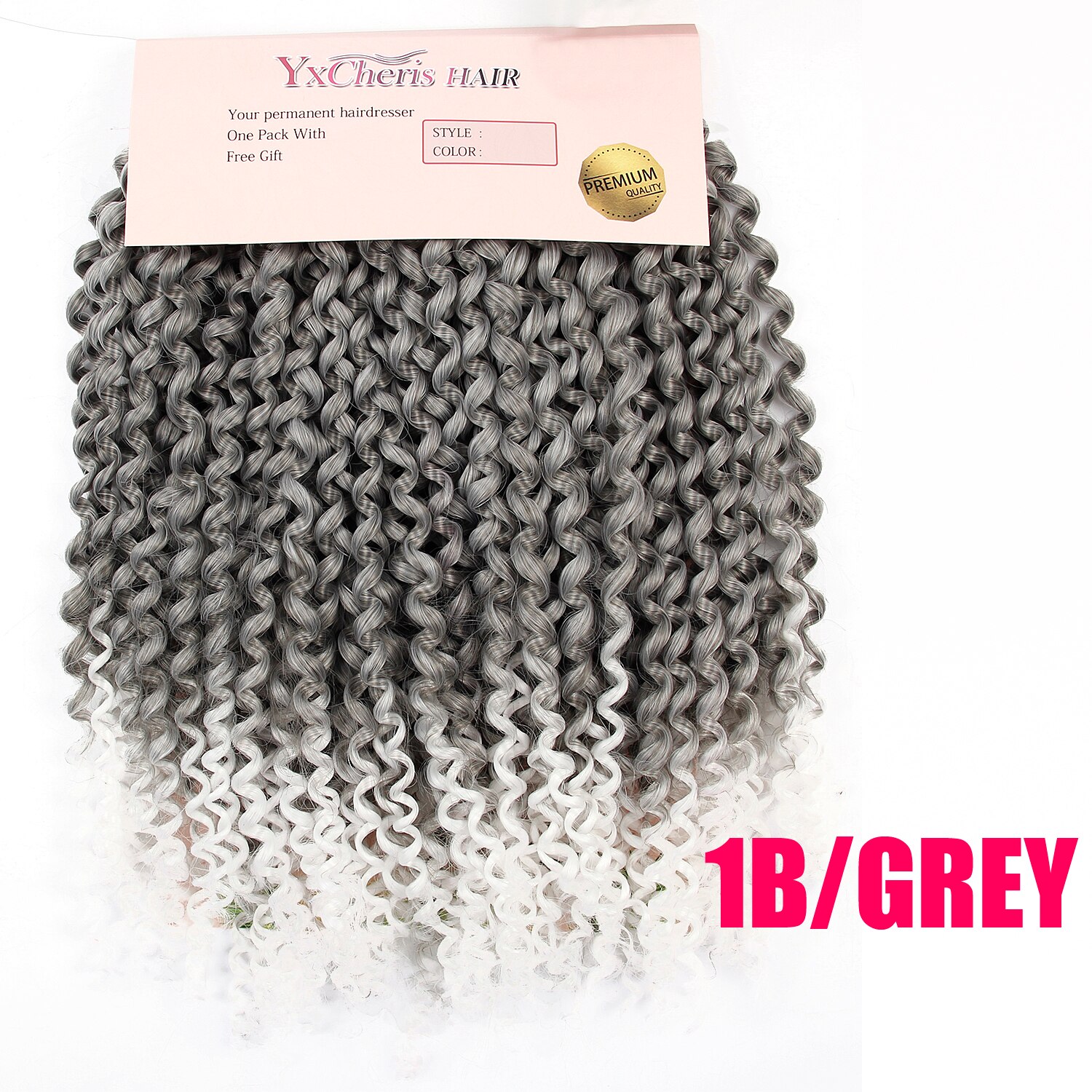 Mèche synthétique bouclée au Crochet, chevelure de 10 pouces, 3 brins/paquet, tresses synthétiques au Crochet remodelable: Punaise