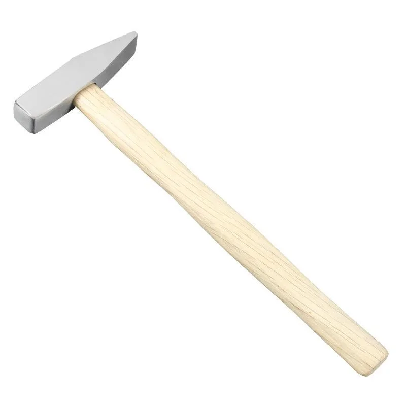 Mini-Holzgriff-Werkzeuge, Holzgriff, Monteur, Entenschnabelhammer, flacher Kopf, Blech, Haushalt, klein: Beige