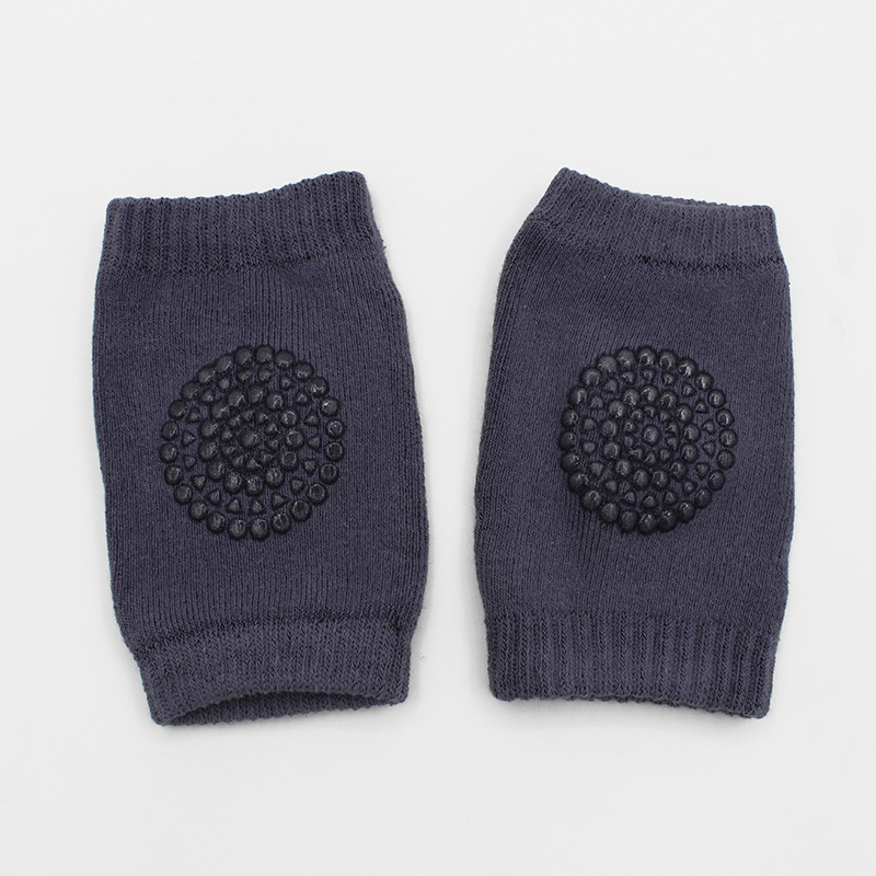 Rosiky Baby Kids Knee socks caps Safety cotton Baby Knee Pads Crawling Protect Baby socks: Navy Blue