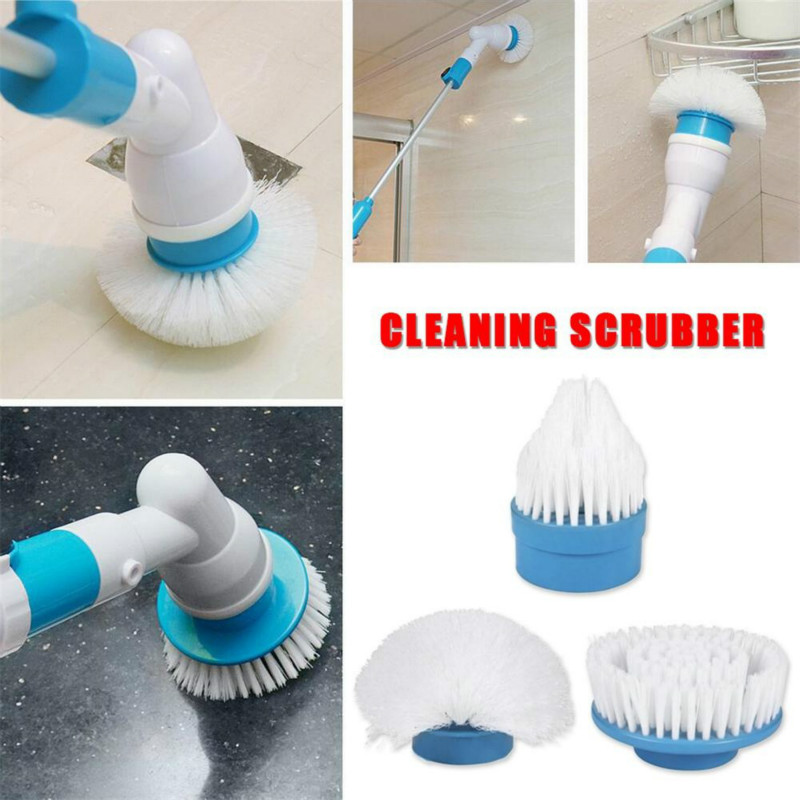 Brosse de nettoyage électrique Turbo, nettoyeur étanche, charge sans fil, salle de bain, cuisine, ensemble d&#39;outils de nettoyage, directe
