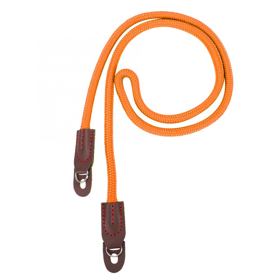Corda montanhismo colorida de nylon, corda para câmera, alça de pescoço, cinto para dslr fotografica: Laranja