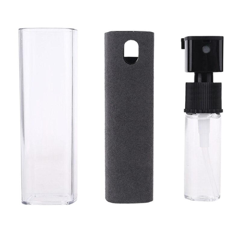 1Set Portable Phone PC Screen Cleaner Microfiber Cloth Cleaning Device for Cellphones/Computer/Notebook/Tablet/TV Screen: black