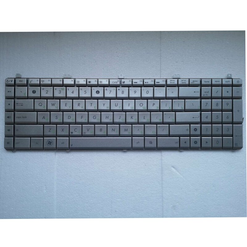 Ru Layout Zilveren Laptop Toetsenbord Voor Asus Serie N75SL N55SF N55SL N55SF N75SF N55 N75 N75SF N75S N75Y Russische