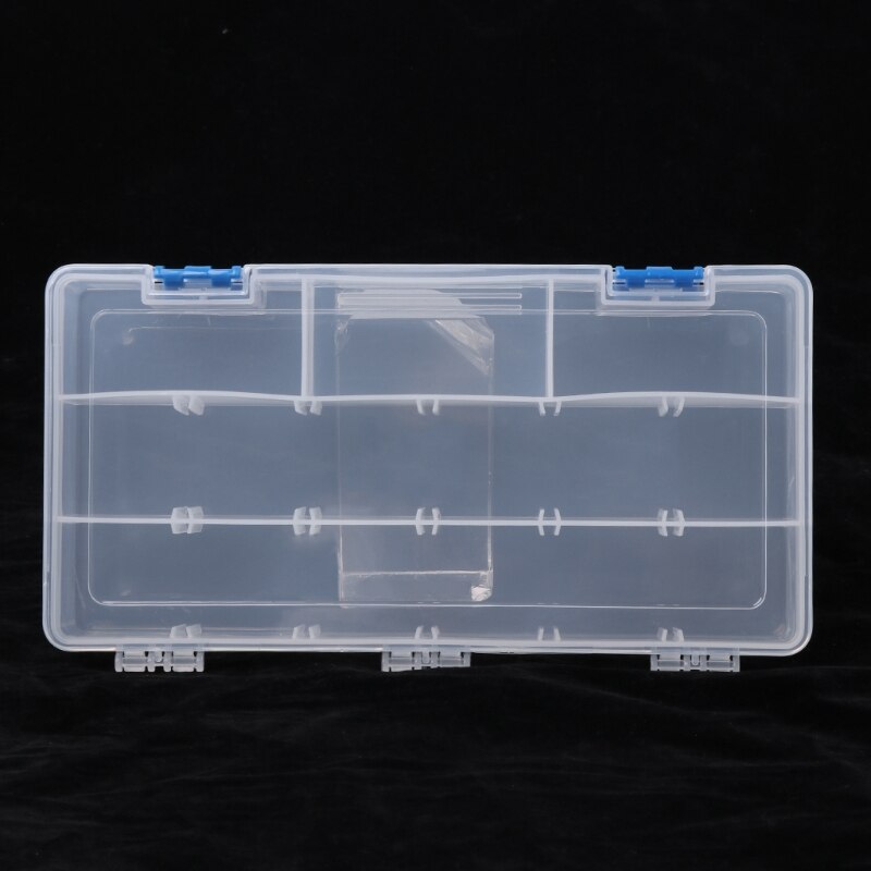 Portable 15 Components Storage Box Hardware Tool Parts Case Transparent Plastic