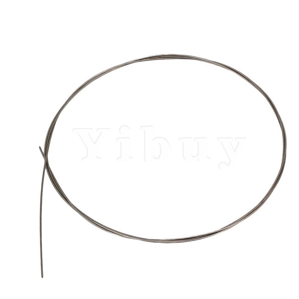 Yibuy Silver Tone 3.28Ft Piano Music Wire 14# Musical Instruments Accessories