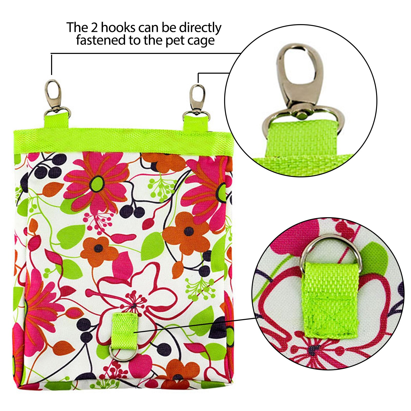 Hay Bag Hanging Pouch Feeder Holder Feeding Dispenser Container For Rabbit Guinea Pig Small Animals Pet Small Animal Supplies