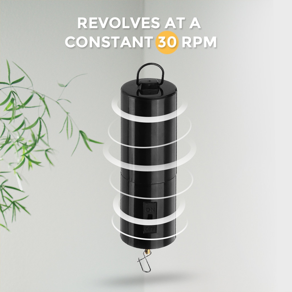 Stainless Steel Wind Spinner Motor Battery Operated Hanging Display Wind Spinner Motor Garden Decor Hanging Decorations