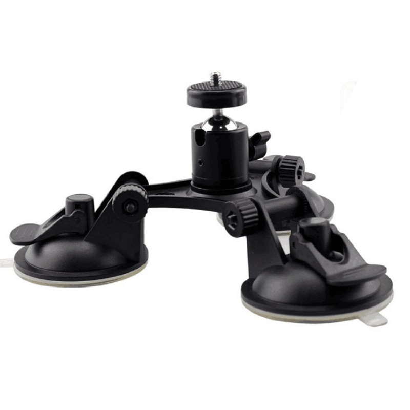 Soporte de coche vacío Triple montaje de ventosa de succión para DJI Osmo accesorio estabilizador de cámara de bolsillo con adaptador de expansión
