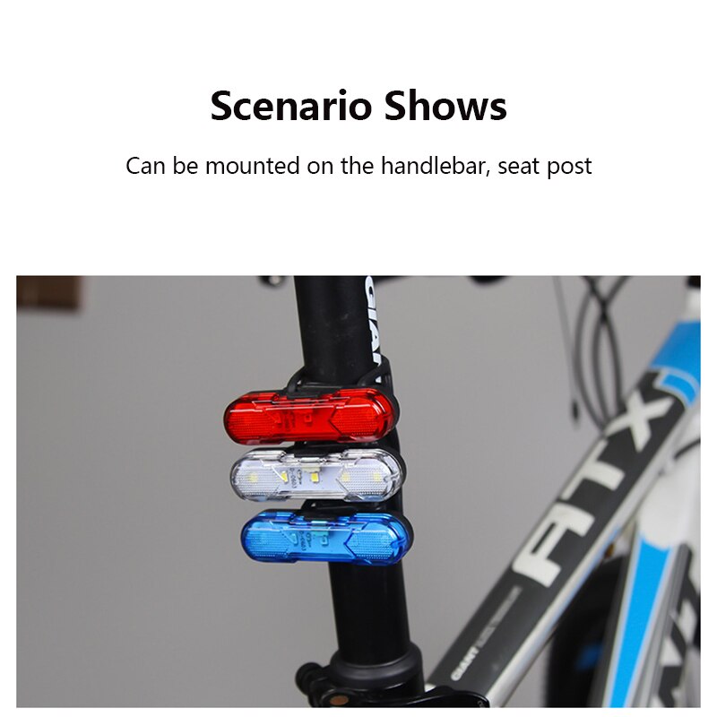 Fanale posteriore a Led per bici fanale posteriore impermeabile a Led Usb ricaricabile Mountain Bike luce per ciclismo fanale posteriore lampada per bicicletta 30 lumen