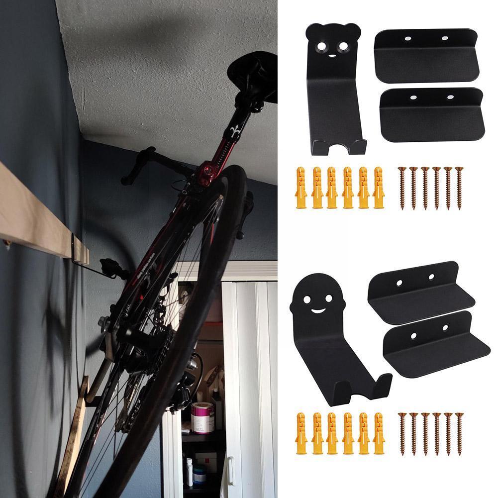 1pcs Bike Wall Mount Stand Mtb Road Bike Steel Rack Bicycle Mount Holder Duty Parking Pedal Accessorie Stands Heavy Cycling