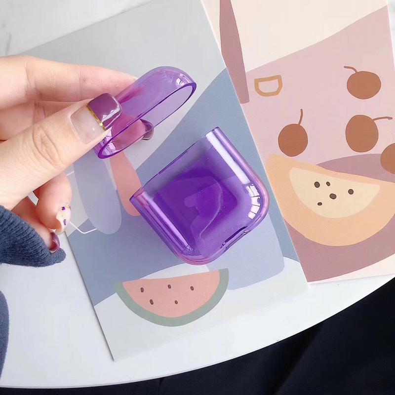 For Apple Airpods Case Box 1st 2nd Generation Half Transparent Protective Cover Hard PC Shell Box For Apple Air pods Airpod Case