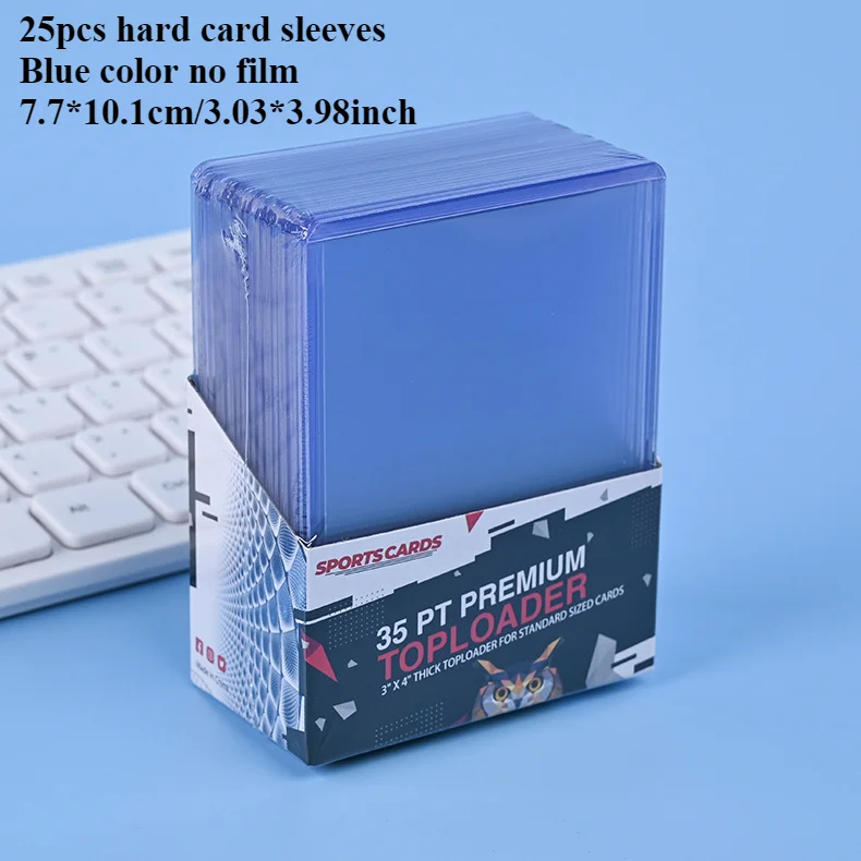 Fundas para tarjetas de 3 "X 4", cargadores superiores, comercio de béisbol, deportes, protectores de tarjetas de fútbol, soporte para tarjetas Toploader de plástico duro, funda para Penny: Amarillo claro
