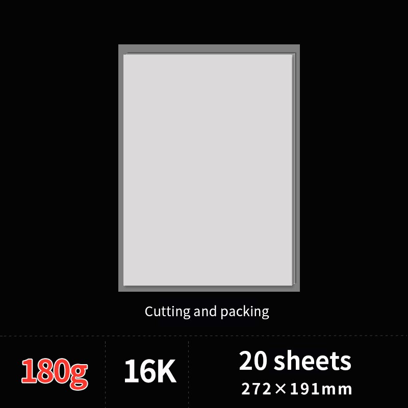 Watercolor Gouache Painting Paper 20Sheets Water Color Transfer Paper For Beginner Hand Painted Watercolor Book: 16k 180gram