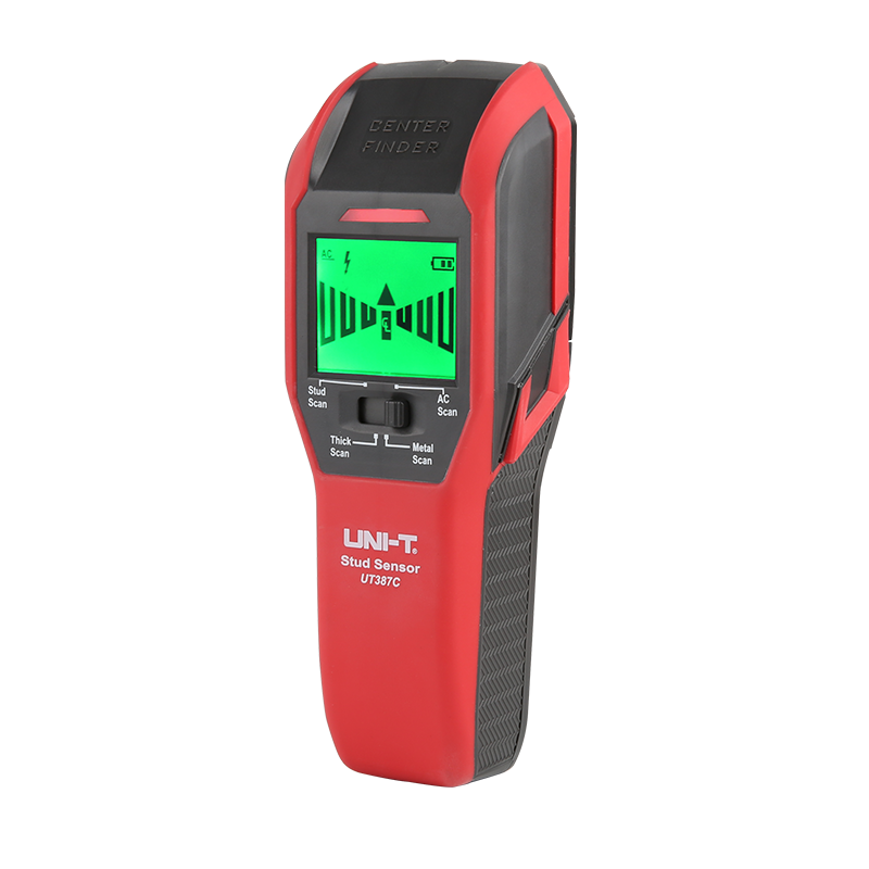 UNI-T Metal Detector Wall Scanner Electric Wire Object Wooden Beams/Rebar/Copper Pipe/Live Detecto Rebar Copper Pipe Cable Find