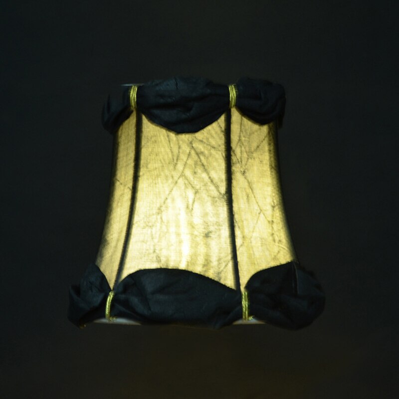Modern lyx tyg lampskärm modern art déco tyg lampskärm för kristallkrona vägglampa ljusskärm 80*120*110mm
