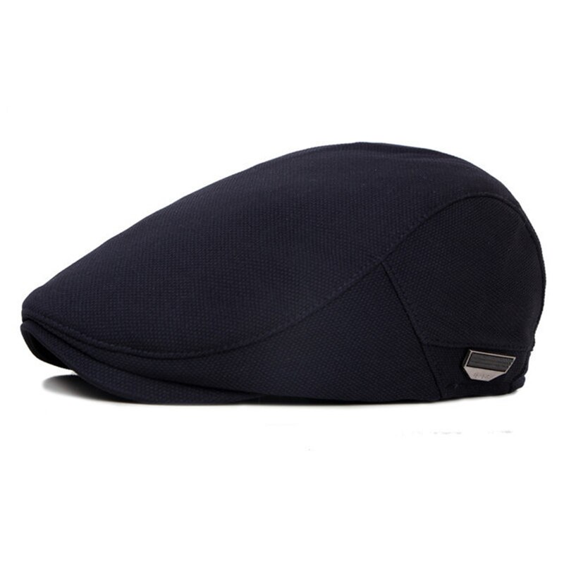 Baret heren Black Casual Platte Pet mannen Zonnescherm Verstelbare Klassieke Lente En Herfst Mode Eendenbek Cap Boina Masculina BLM01