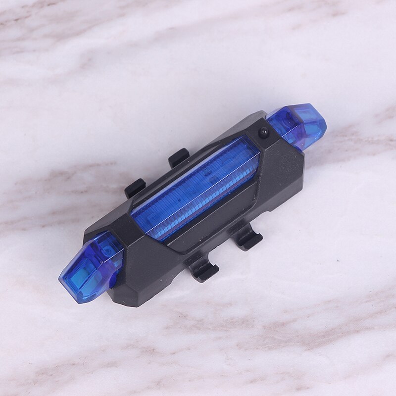 Usb Oplaadbare Fiets Led Achterlicht Fiets Veiligheid Fietsen Waarschuwing Achter Lamp: Blauw