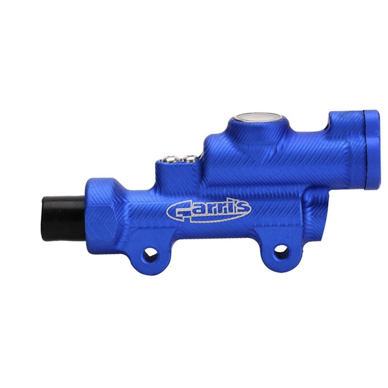 Universal motocicleta traseiro pé freio cilindro mestre bomba de freio hidráulico para o esporte da motocicleta sujeira bicicleta pit qua azul