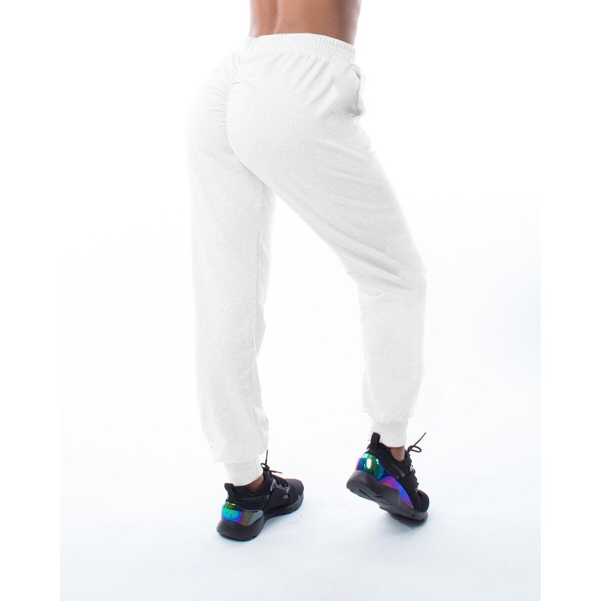 Casual sportjoggingbroek dames hoge taille effen kleur fitness hardlopen jogging sportbroek joggingbroek