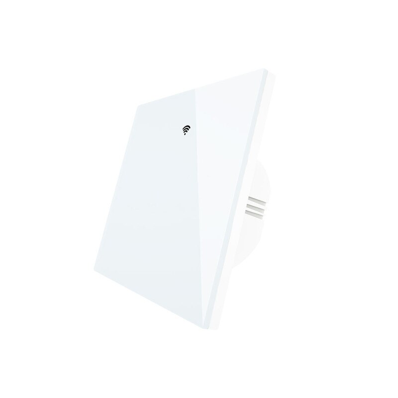Tuya ZigBee Smart Light Switch Touch Switch With/Without Neutral Wire Two Wiring Methods AC100-240V Work With Alexa Google Home: White / 1-Gang