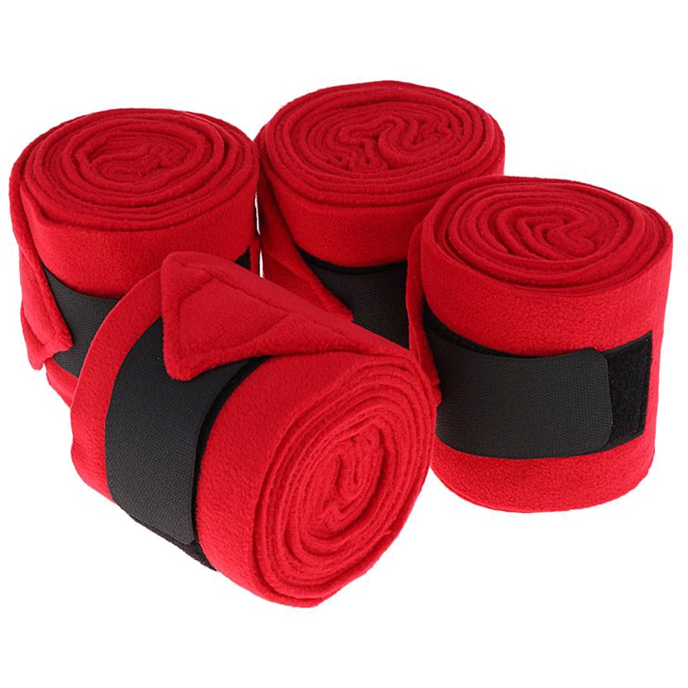 4 polo tasker heste pony leggings bandager tykkere fleece udendørs ridestøvler bøjler ben rideudstyr