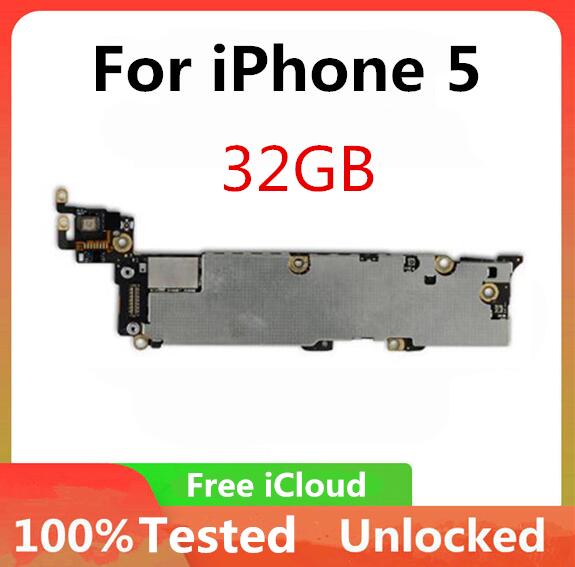 Para iphone 4 4S 5 5C 5S Placa base con el Sistema IOS Original desbloqueado para iphone 4S lógica con la Chips 8GB /16GB /32GB: For iphone 5  32gb