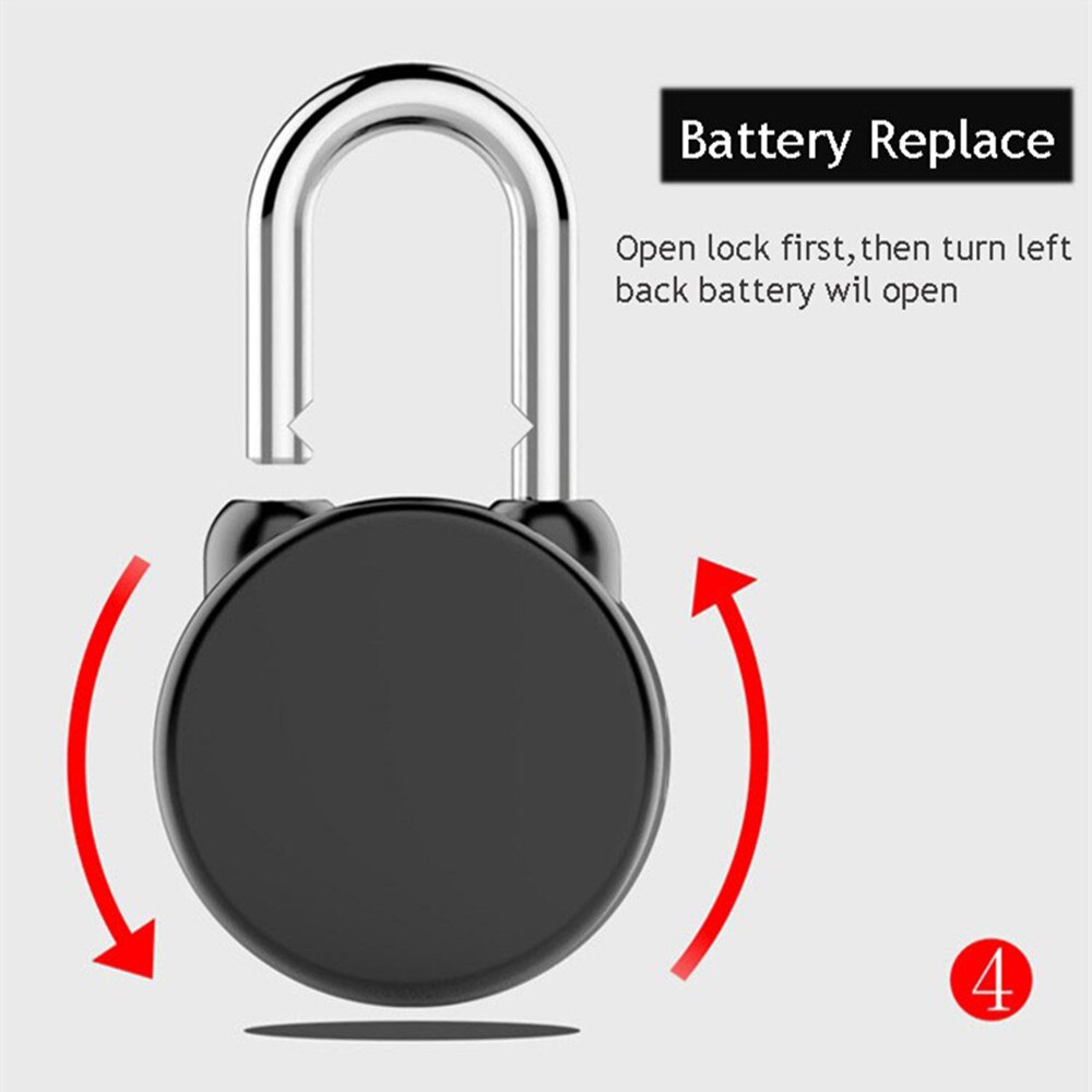 Bluetooth Phone APP Smart mini portable lock, electronic keyless outdoor mini padlock for doors Bags and Luggage etc