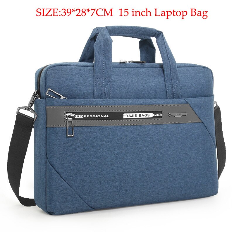 2019 marca à prova dwaterproof água oxford negócios masculino maleta 14 15 polegada bolsa para portátil saco do mensageiro bolsa de ombro bolsa casual para homem: Blue