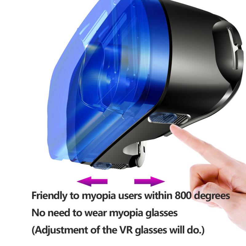 360 ° Vr Headset Bril 3D Bril Virtual Reality Headset Voor Apple Samsung Mobiele Telefoon Cinema /3D Game Hall 3D Vr Bril