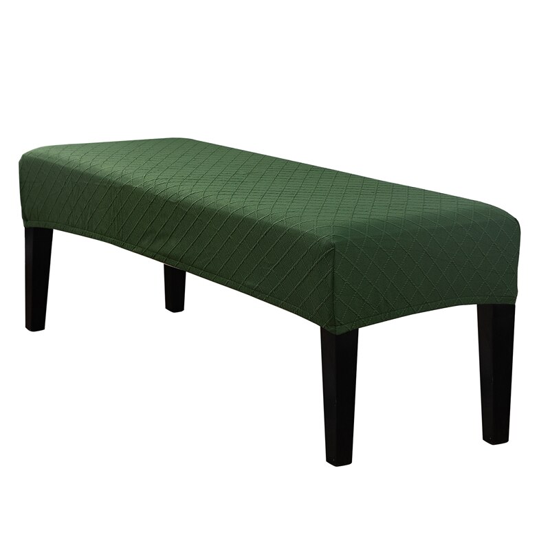 Coprigambe lungo Jacquard universale coprigambe per pianoforte in Spandex elasticizzato coprigambe per poggiapiedi rettangolari in tinta unita tutto-compreso: verde copertina