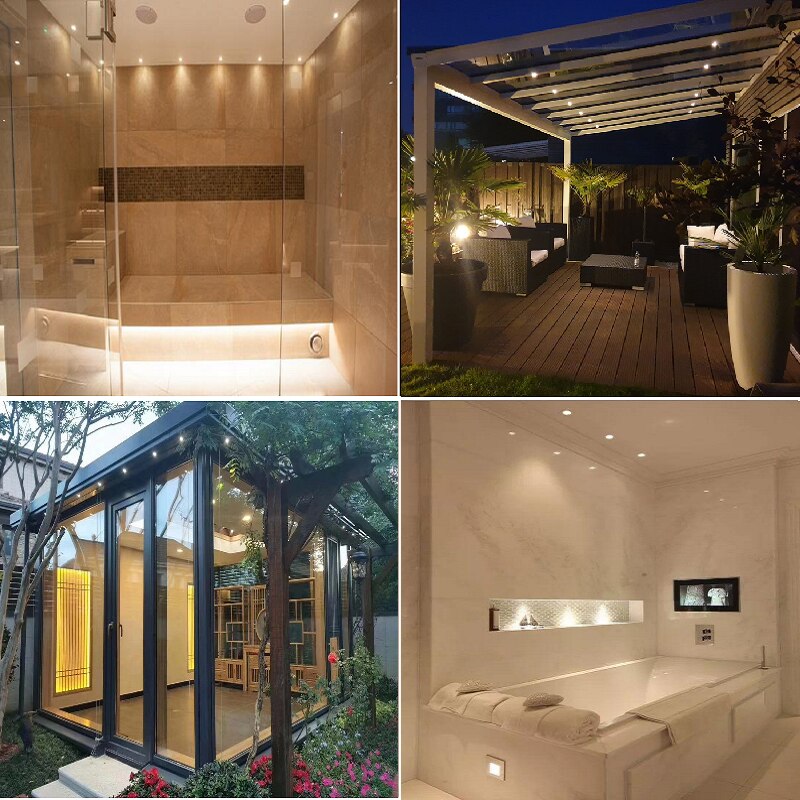 etrnLED Mini Led Ceiling Spotlights 12V 24V Waterproof IP65 for Bath Sauna Lighting Outdoor Veranda Lamp Recessed Spots 3W 4W