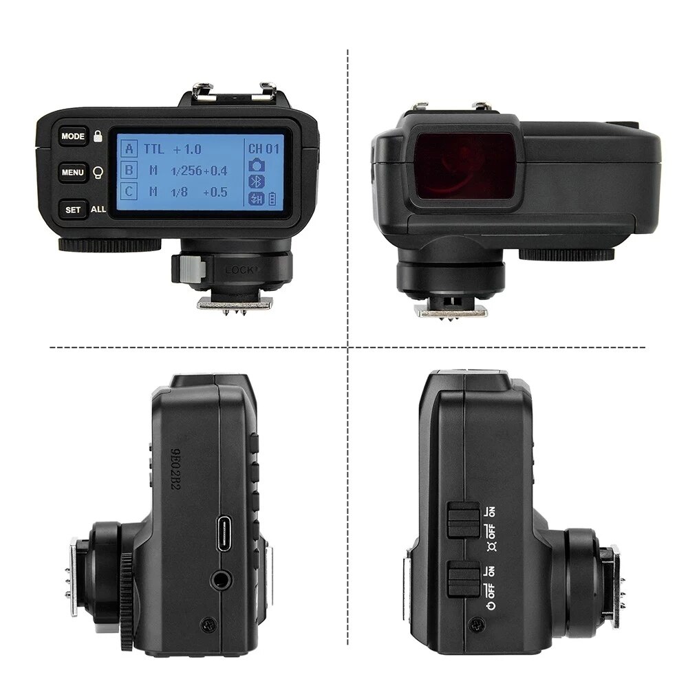 Godox  x2t- c  x2tc i-ttl bluetooth 1/8000s hss 2.4g trådløs trigger-sender til canon-kamera godox  v1 tt350s ad200 ad200 pro