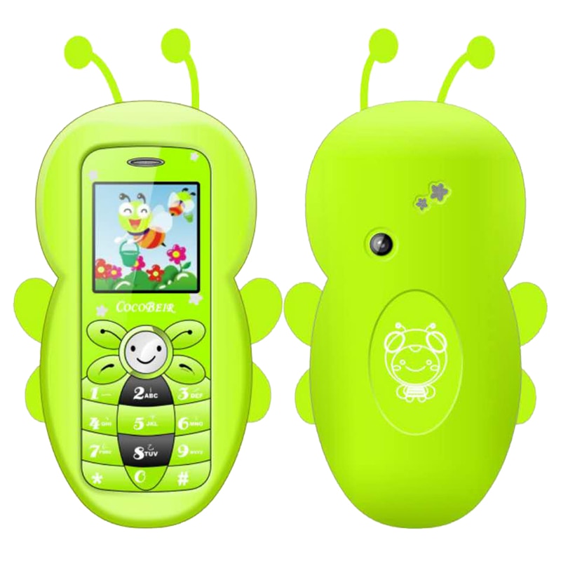 Mini Cute Cartoon Bar Phone Dual Sim Card Mobile Phone Bluetooth Student Child Cellphone With Camera
