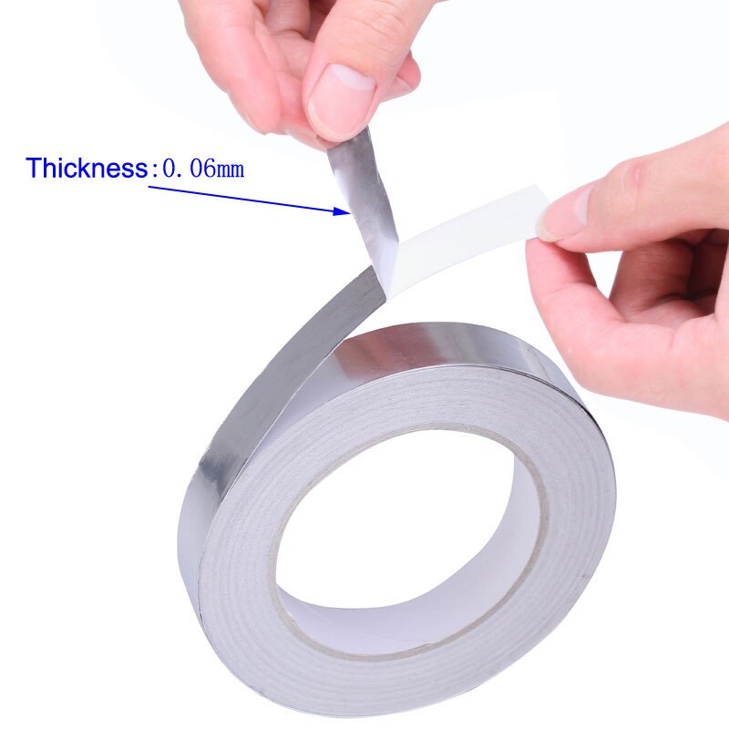 40m Aluminium Foil Tape BGA Heat-resistant Foil Tape High Temperature Resistant Foil Adhesive Tape