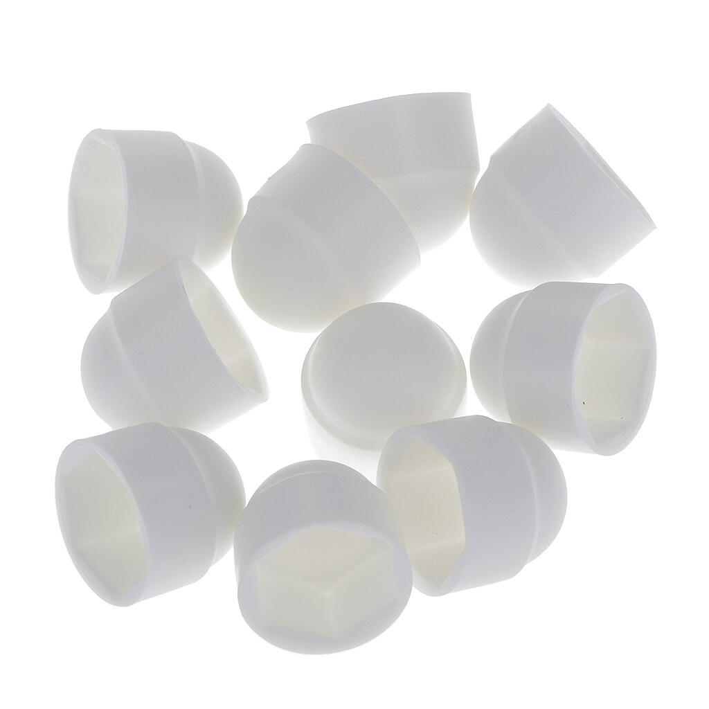 10Pcs M8 Dome Head Bolts White Dome Bolt Nut Protection Caps Covers Exposed Hex 13mm Spanner Building DIY Materials Screws