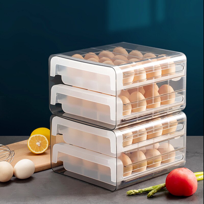 -proof egg shelf egg organizer kitchen fresh storage box refrigerator egg shelf tray loaded egg god box Freshkeeping Lids