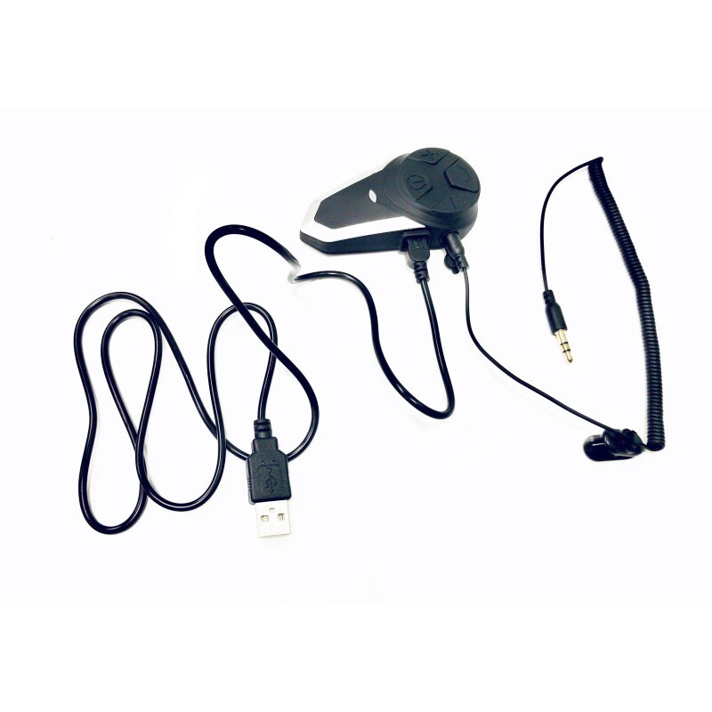 Fodsports BT-S3 Motorcycle Helmet Intercom Moto Helmet Bluetooth Headset Waterproof Intercomunicador BT Interphone FM: 1pcs-USB charging