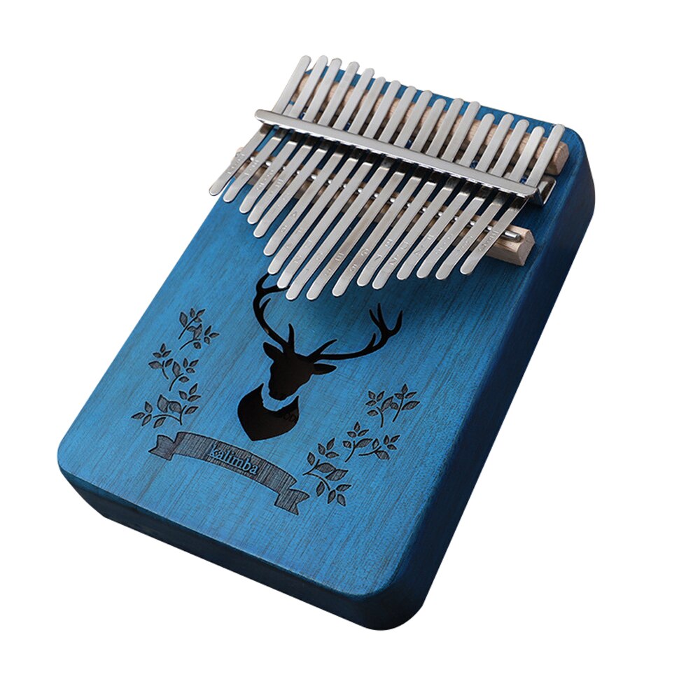 Kalimba de 17 teclas, Piano de pulgar africano, instrumento Musical portátil de madera: Style 4