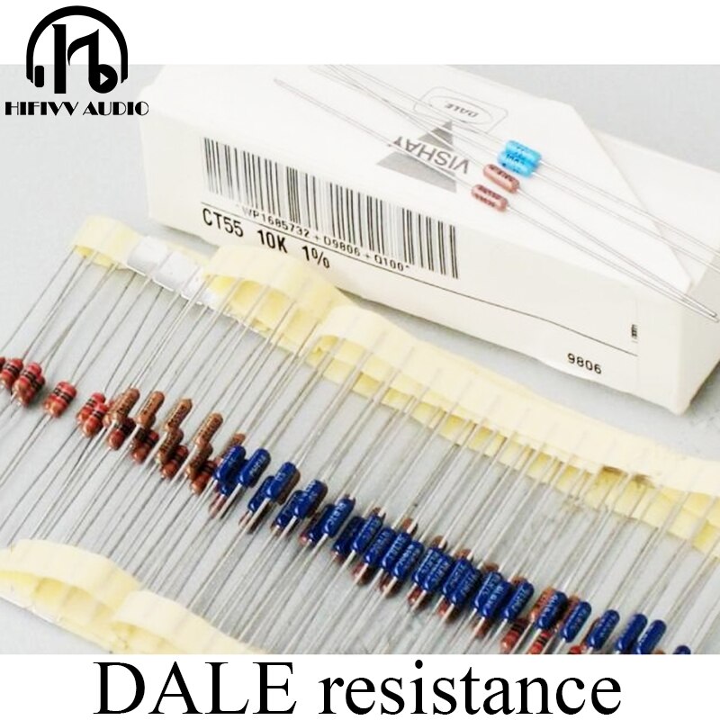 Beste Gemaakt In Amerika Dale Weerstand Voor Hifi Audio Versterker 0.1ohm ~ 1Mohm 1/4W 0.25W 1%