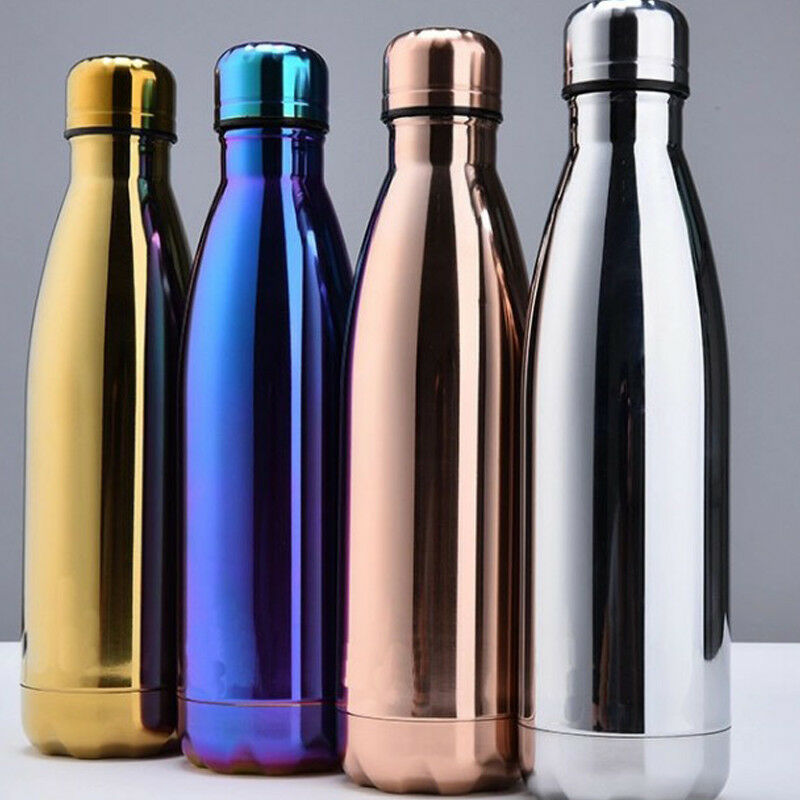 500ML Roestvrijstalen Vacuüm Geïsoleerde Water Fles Dubbele Wand Thermos Houden Warm/Koud voor 12 Uur Thee Koffie drinken Fles