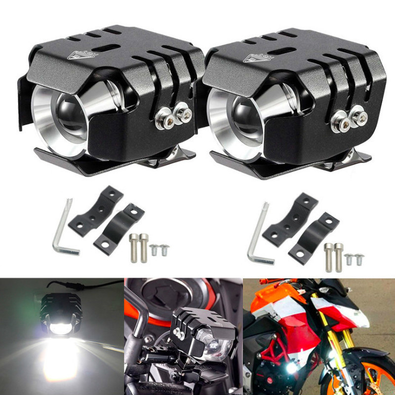 20W LED Motorcycle Off-road Decorative Lamp Projector Headlight Driving Spotlight Scooter Styling Light