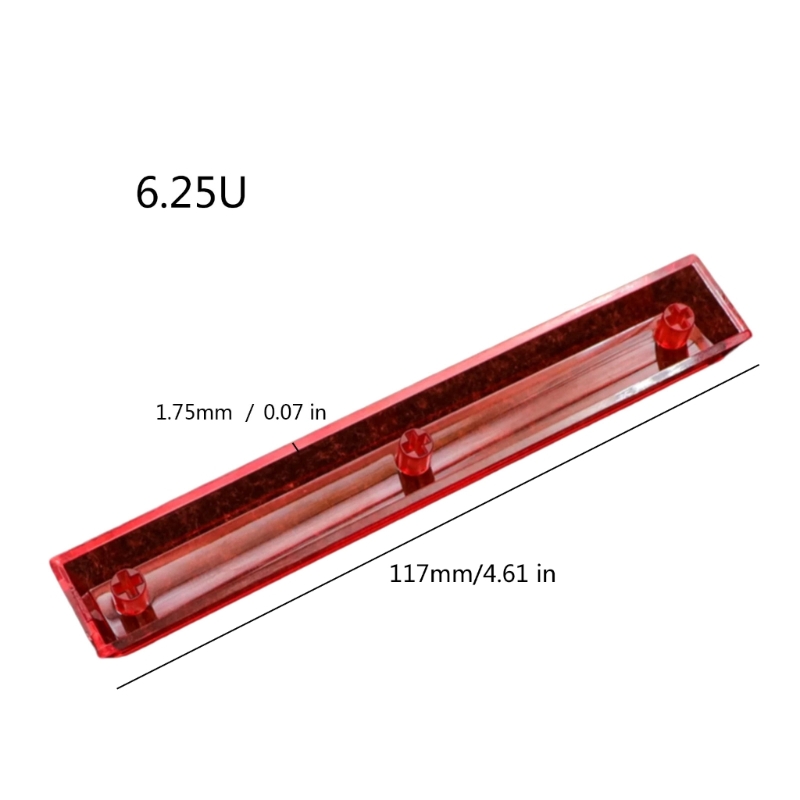 PC Crystal 6.25U Tecla barra espaciadora Altura original opcional para teclado mecánico D2RC