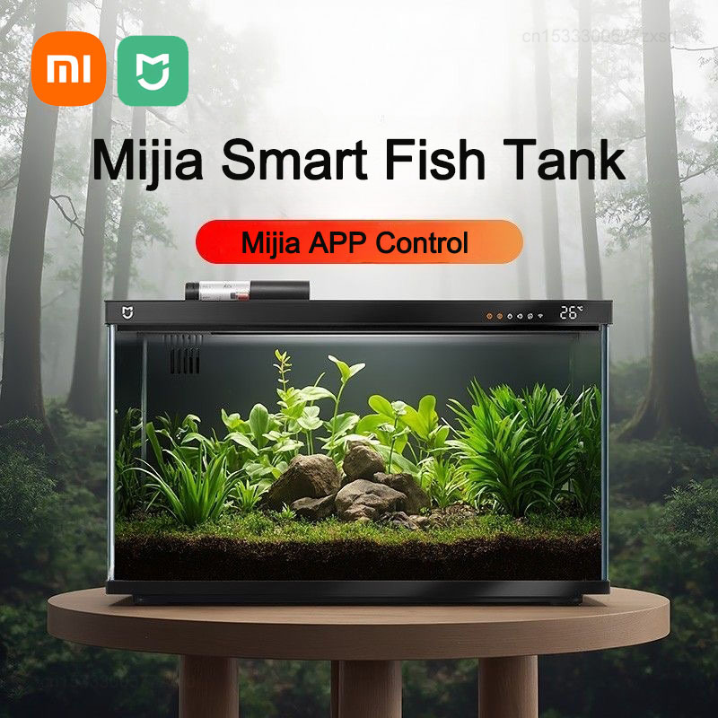 Xiaomi Mijia Smart Fish Tank MYG100 Work with Mijia APP Mobile Controlled Remote Feeding Smart Lighting System Light Aquarium