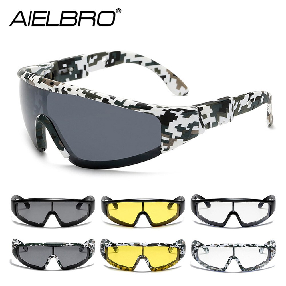 Aielbro Skibril Winter Bril Voor Sneeuwscooter Winddicht Ski Mask Snowboard UV400 Antifog Voor Bril Bescherming Ski Bril