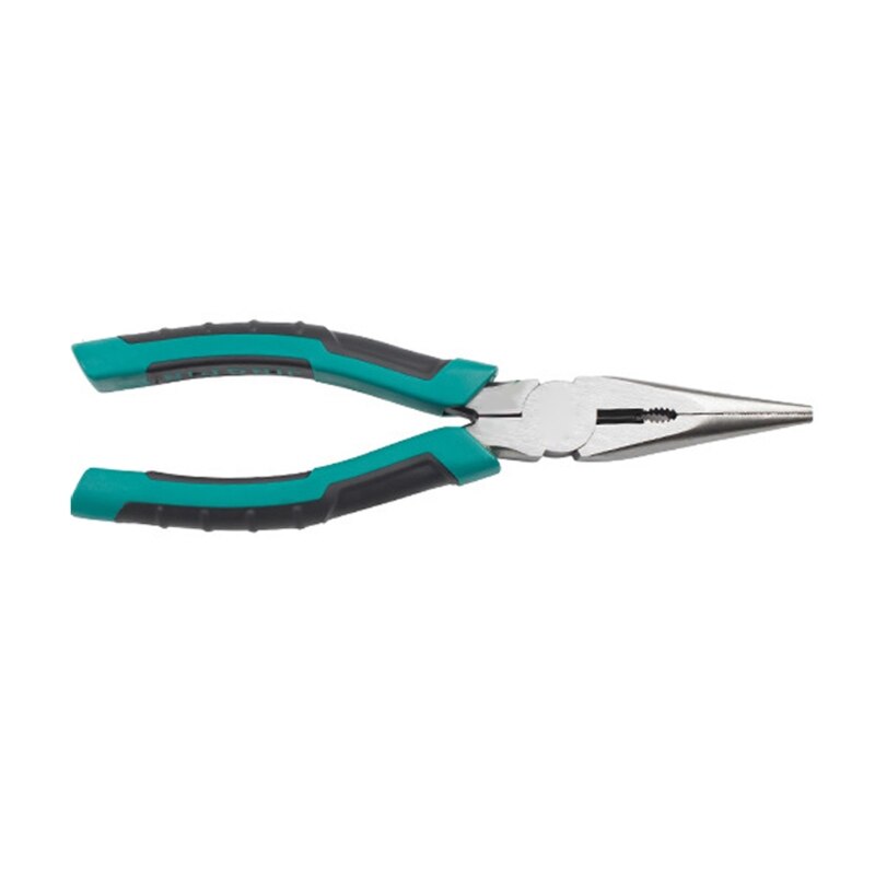 Roestvrij Lange Neus Tangen Wire Cutter Tang CR-V Tang Diagonale Tang Kabel Draad Zijsnijtang Met Antislip comfort: C  6 inch