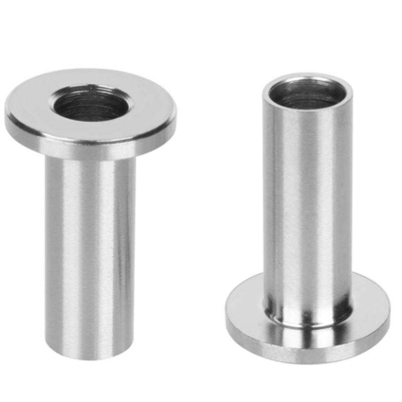 80Pack Stainless Steel Protector Sleeves for 1/8 Inch Wire Rope Cable Railing DIY Balustrade T316 Marine Grade